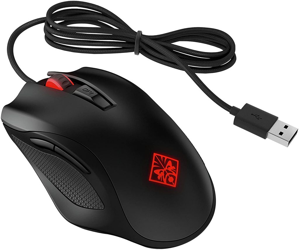 HP Omen 600 Wired USB Mouse with Tactical Traction